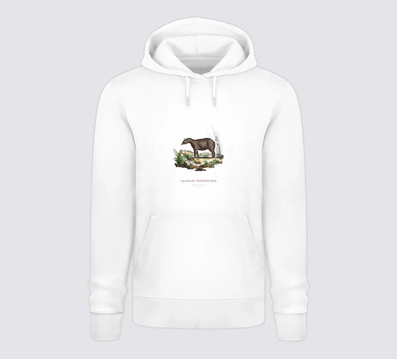 Tabla zoológica del tapir sudamericano sudadera con capucha de Vintagrafica