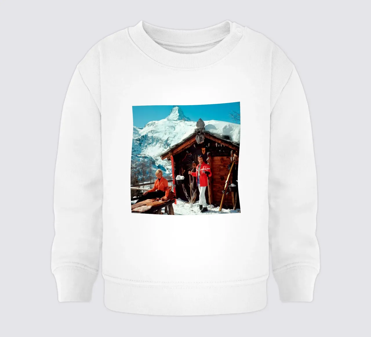 Slim Aarons Chalet Costi felpa neonato da Chrisvintage