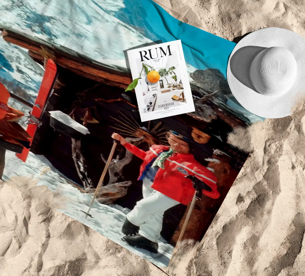 Slim Aarons Chalet Costi telo mare da Chrisvintage