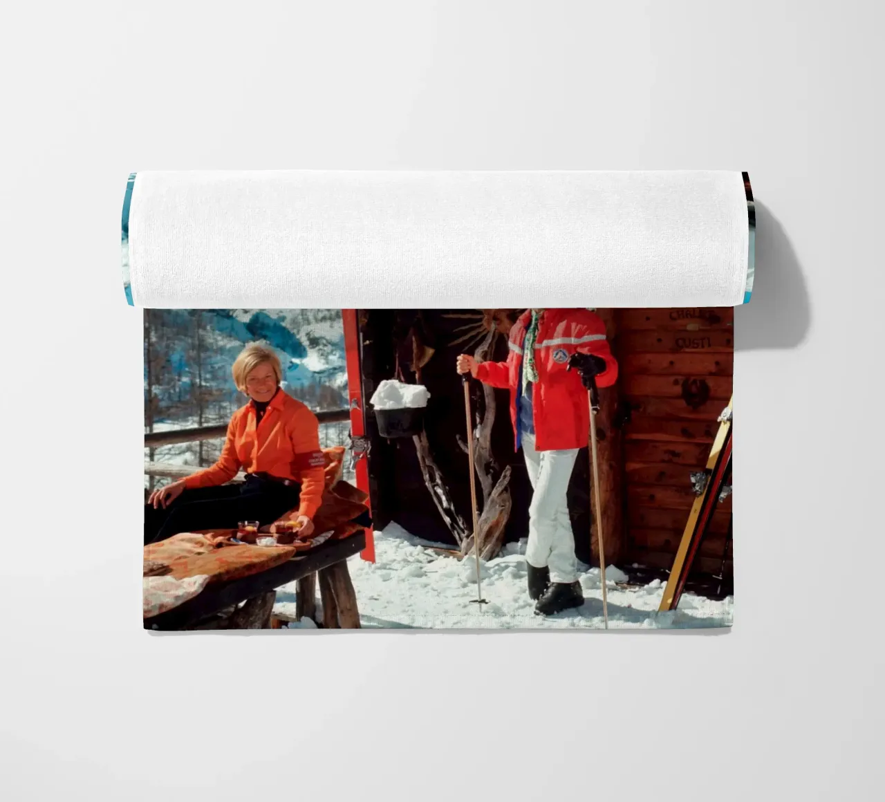 Slim Aarons Chalet Costi telo mare da Chrisvintage
