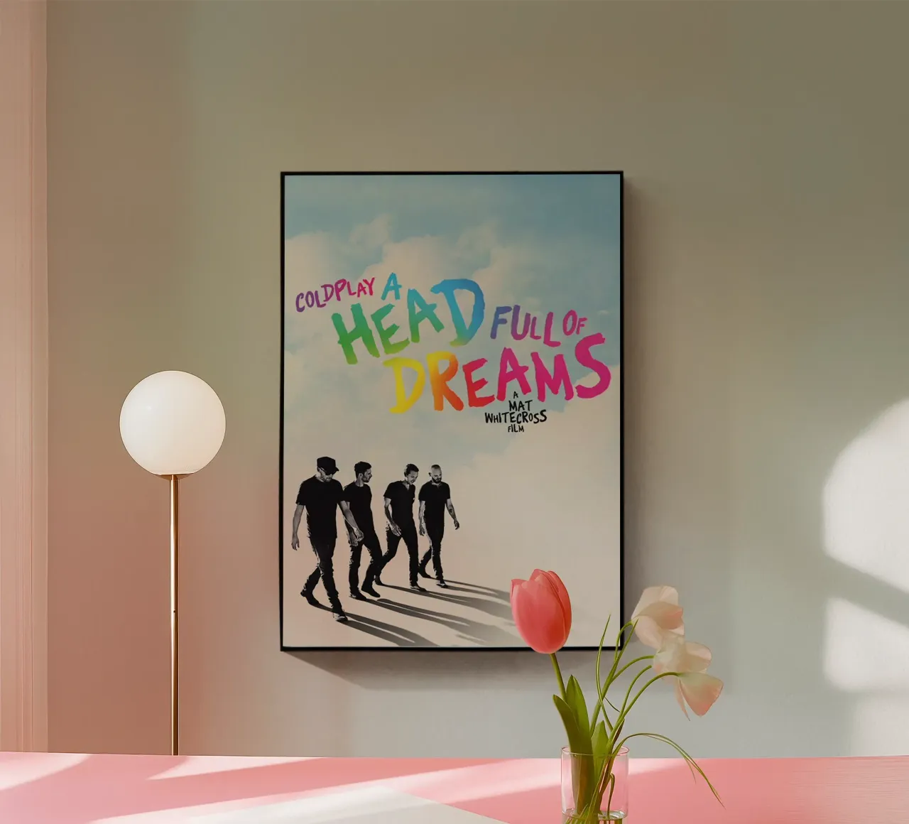A Head Full of Dreams plexiglass da Attaboy Dsgn