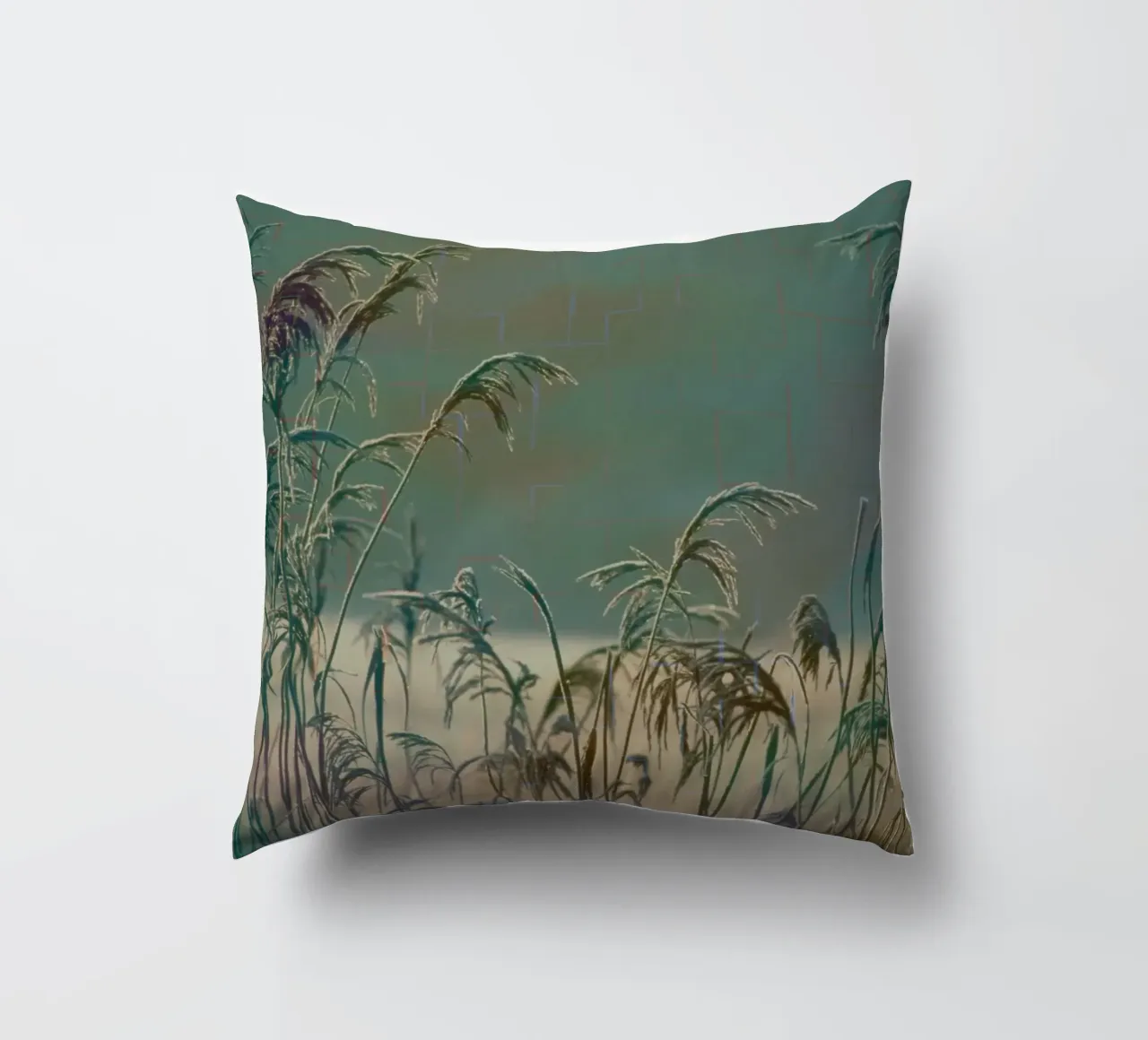 Canne su uno sfondo colorato cuscino da Something for you