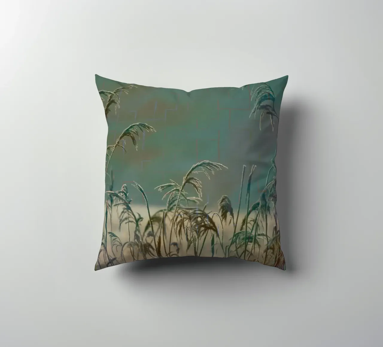 Canne su uno sfondo colorato cuscino da Something for you