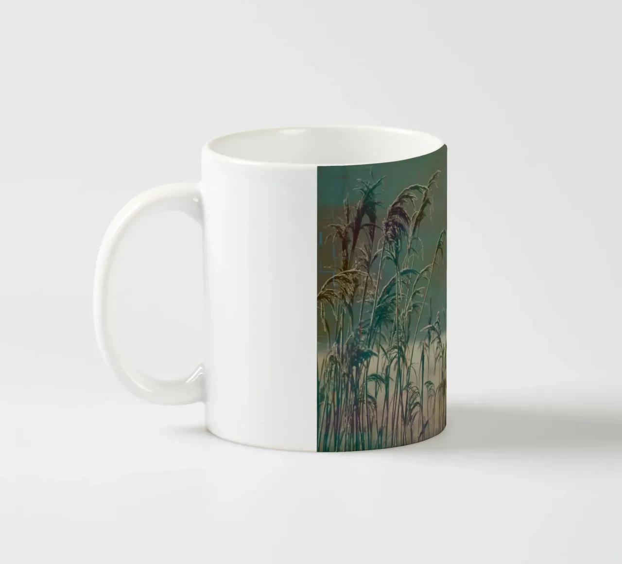 Canne su uno sfondo colorato tazza in ceramica da Something for you