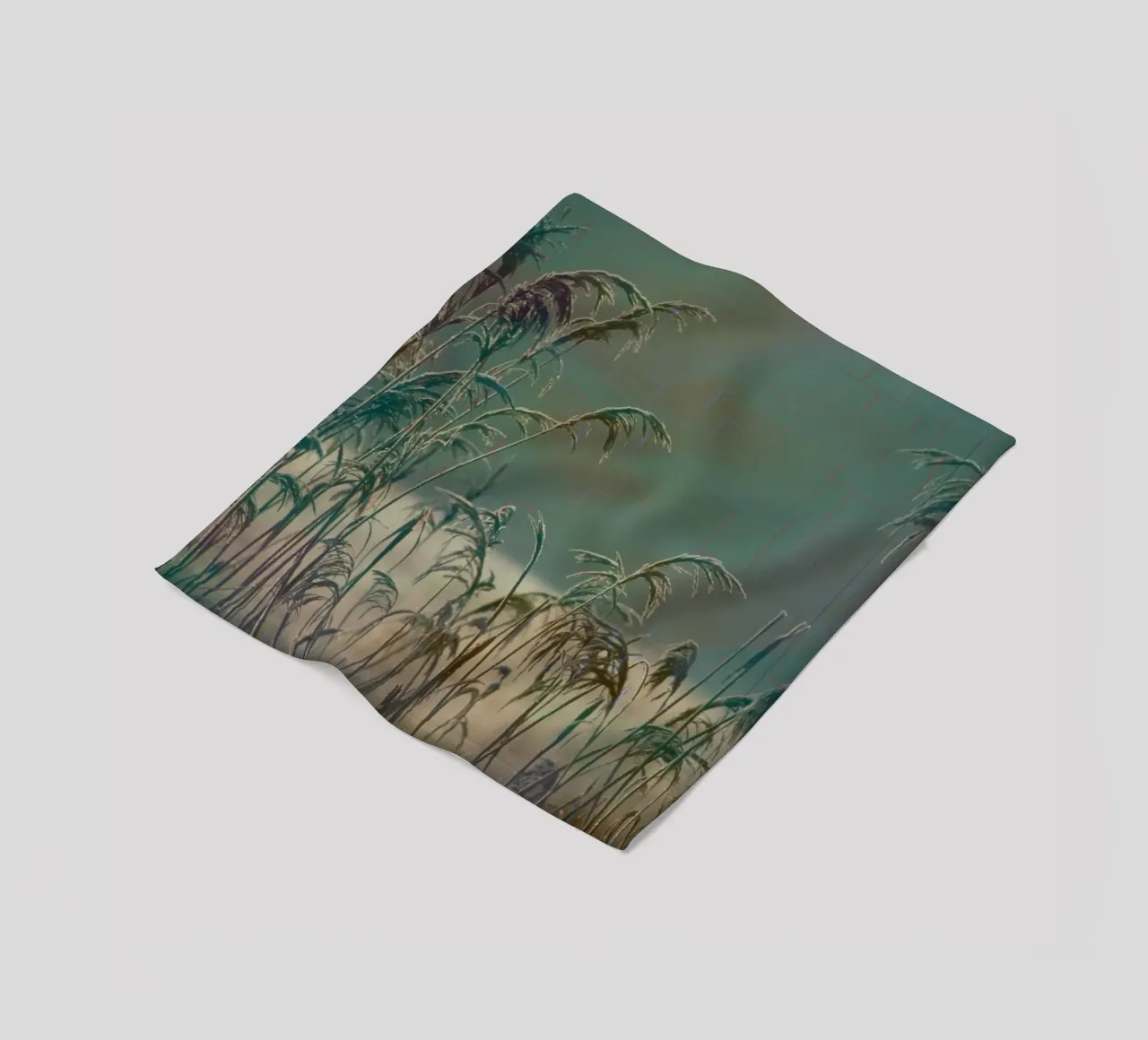 Canne su uno sfondo colorato coperta in pile da Something for you