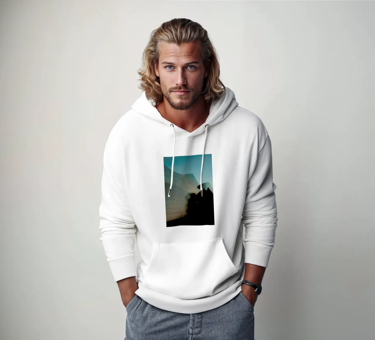 Los Angeles Architecture felpa con cappuccio da Sebastian Hilgetag