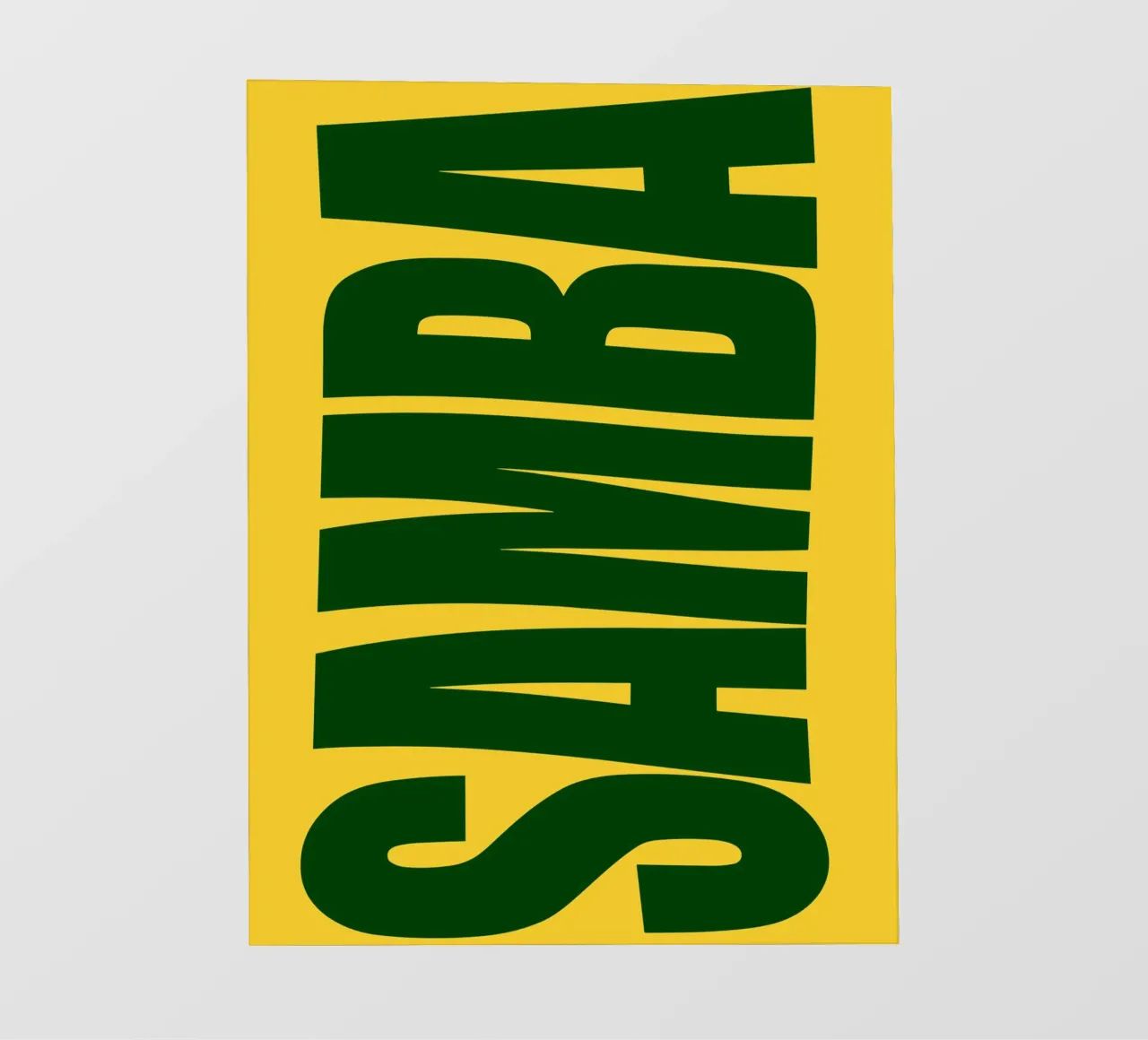 Samba typography telo in pvc da ramosashop