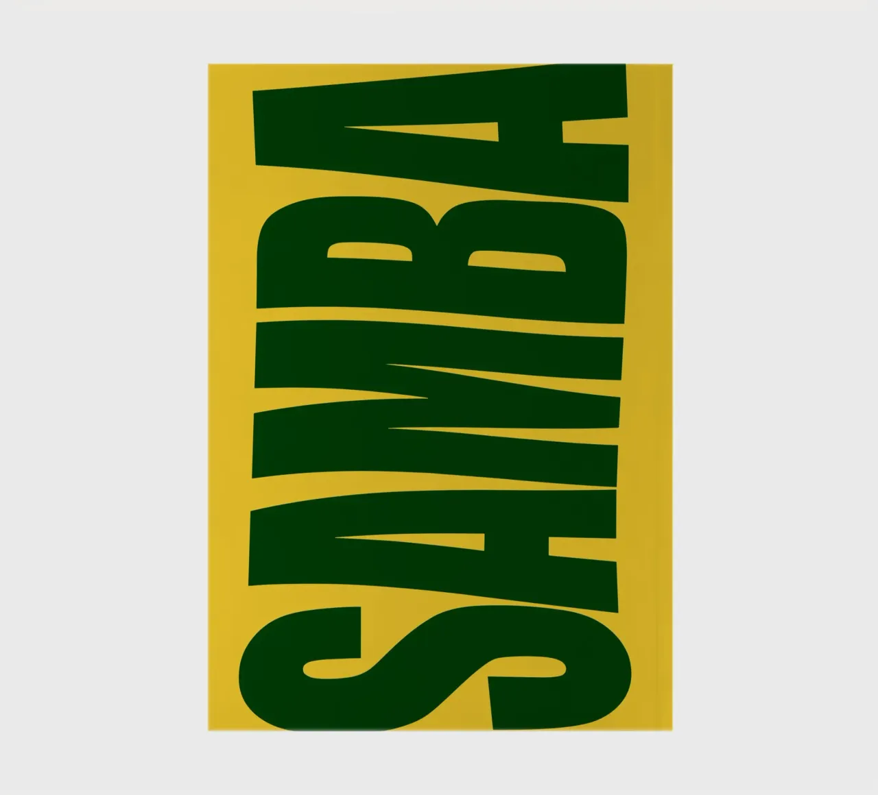 Samba typography notebook by ramosashop