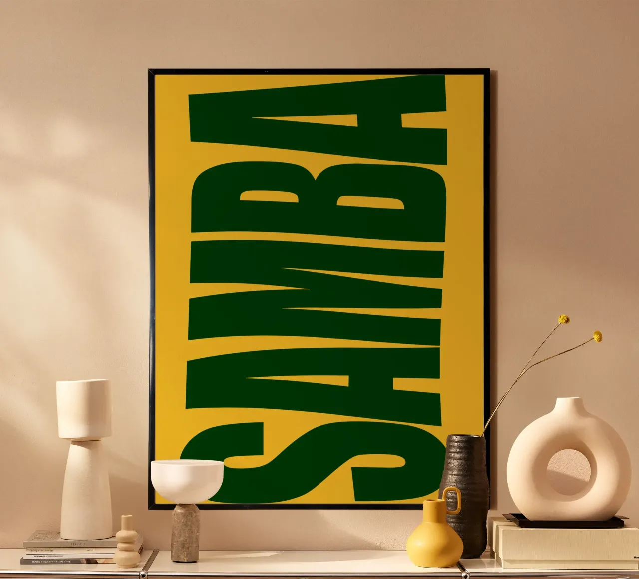 Samba typography poster da ramosashop