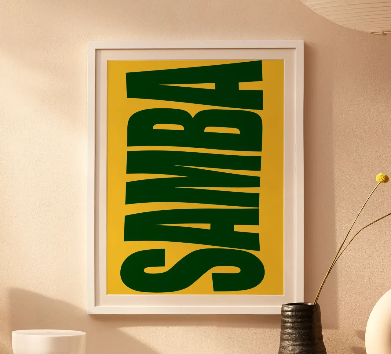 Samba typography poster da ramosashop