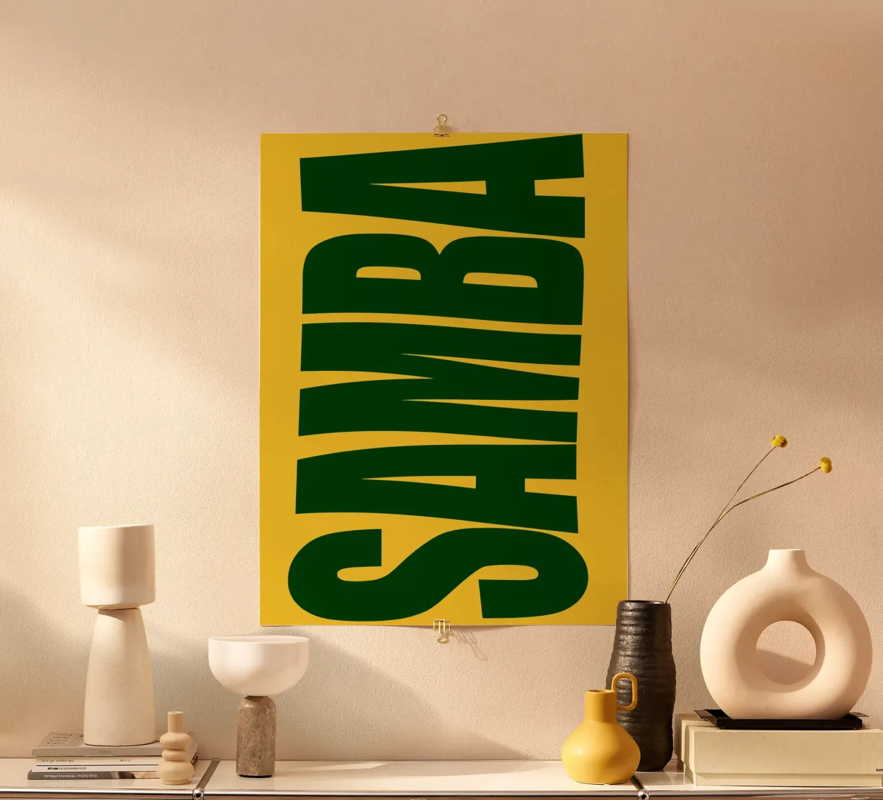 Samba typography poster da ramosashop