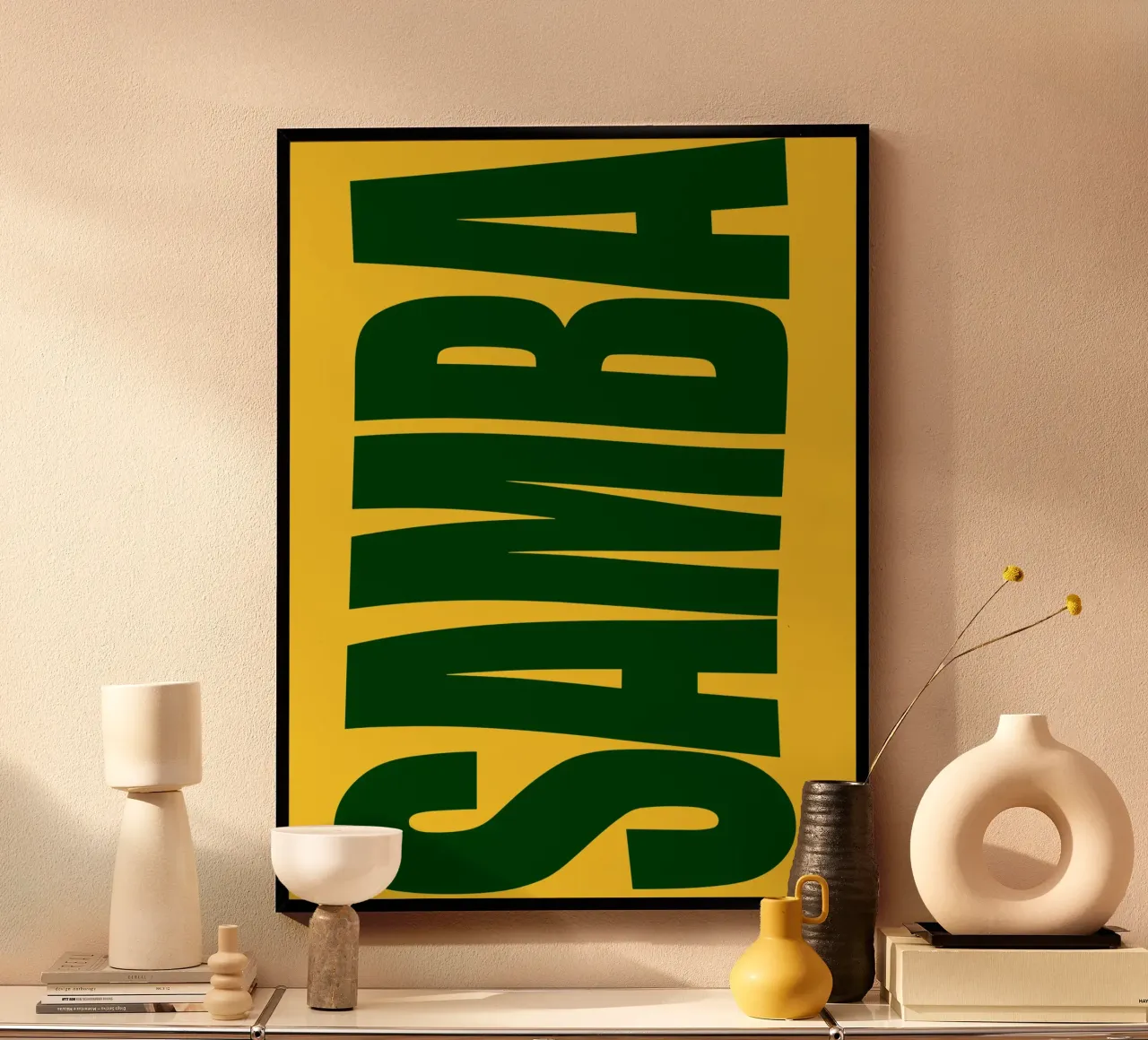 Samba typography poster da ramosashop
