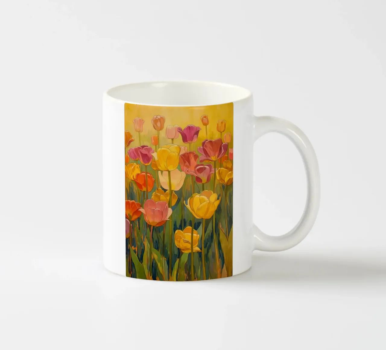 Tulipani astratti tazza in ceramica da Imagine