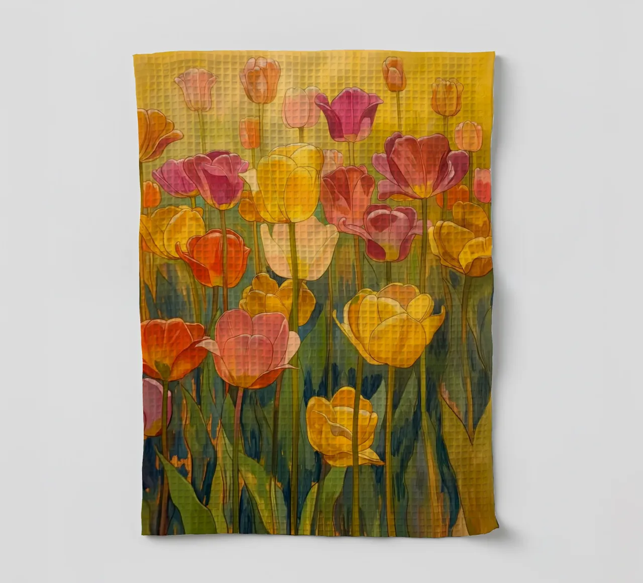 Tulpen abstract Geschirrtuch von Imagine