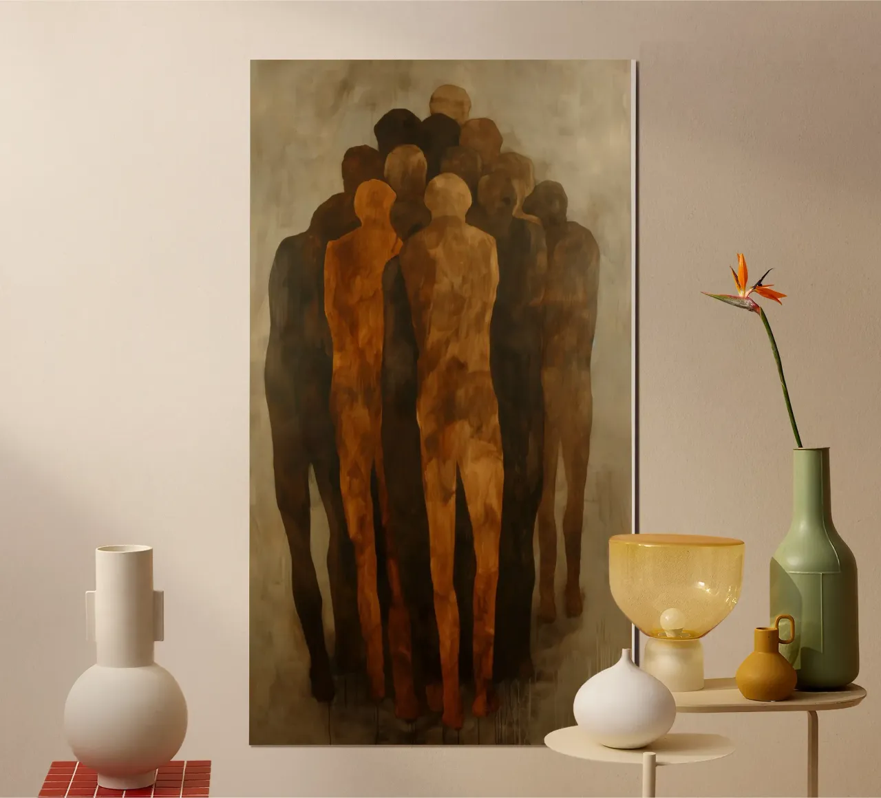 Mensen abstract Poster von Imagine