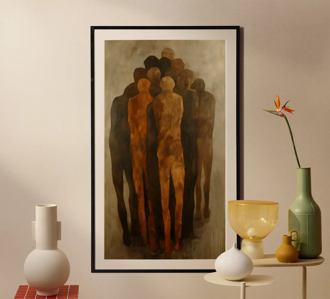 Mensen abstract Poster von Imagine