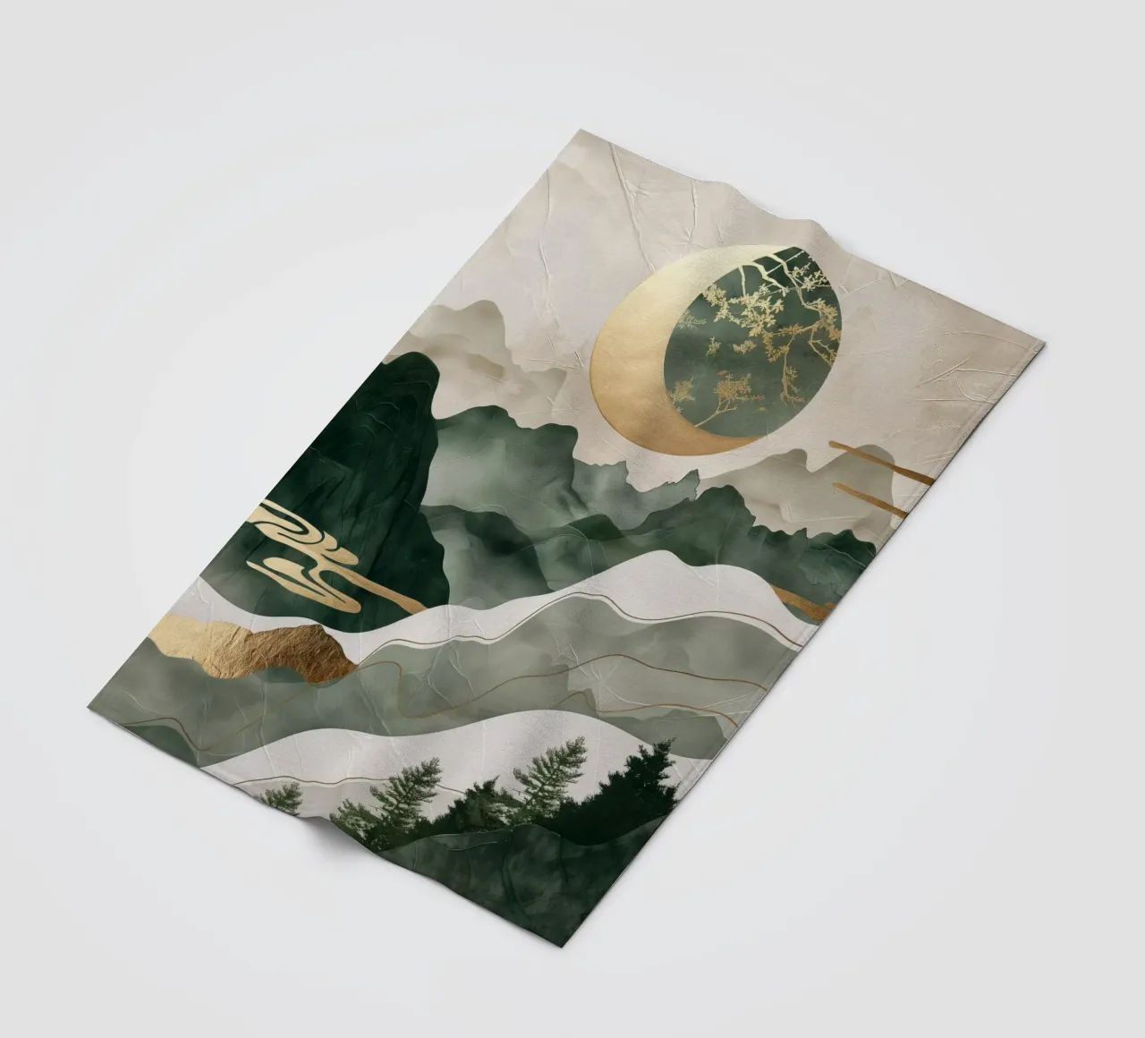Paesaggio giapponese coperta in pile da Imagine