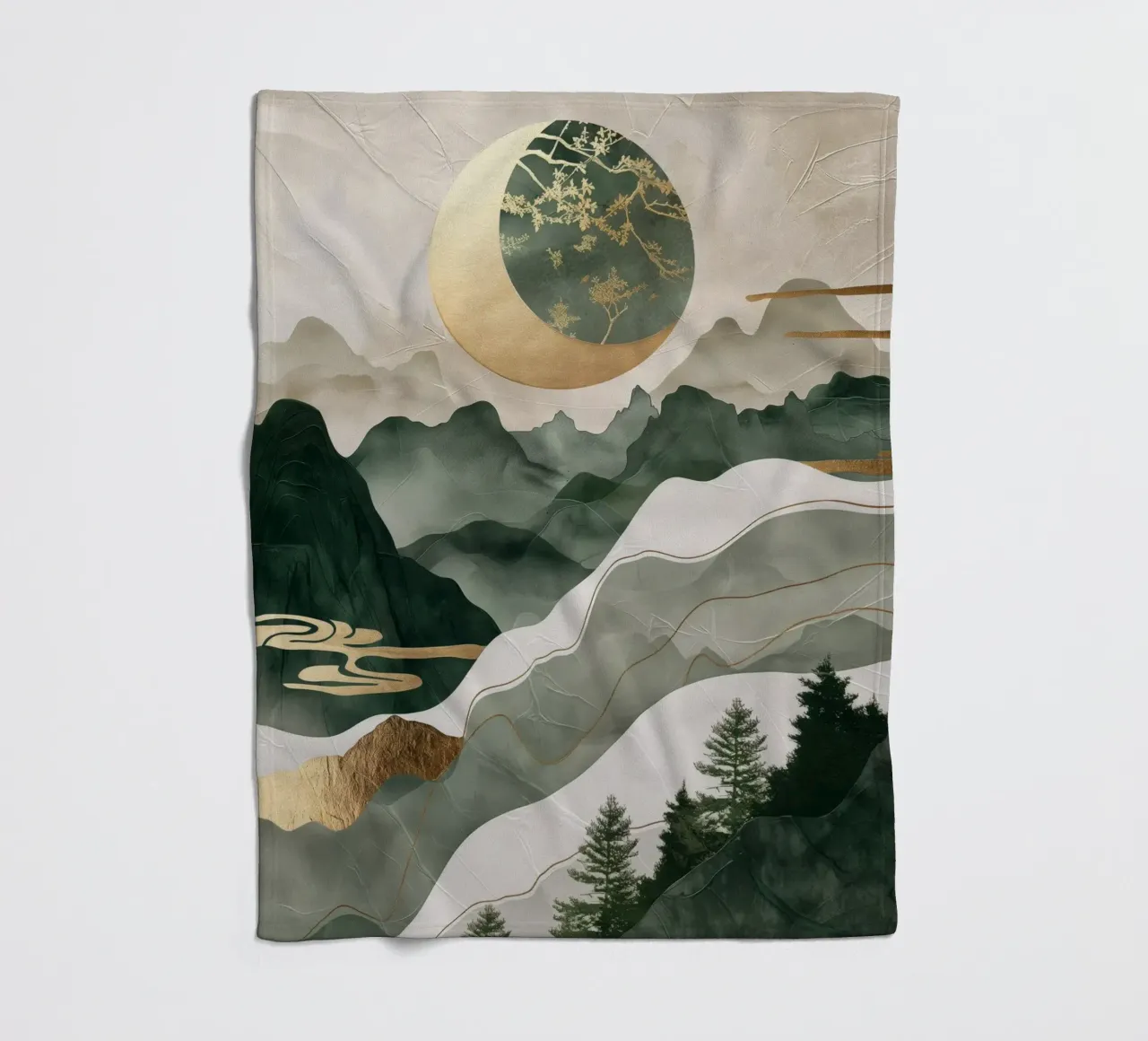 Paesaggio giapponese coperta in pile da Imagine