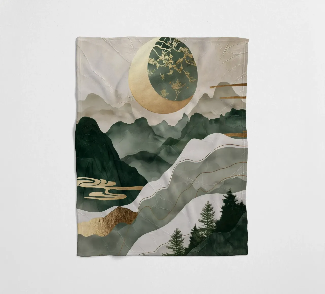 Paesaggio giapponese coperta in pile da Imagine