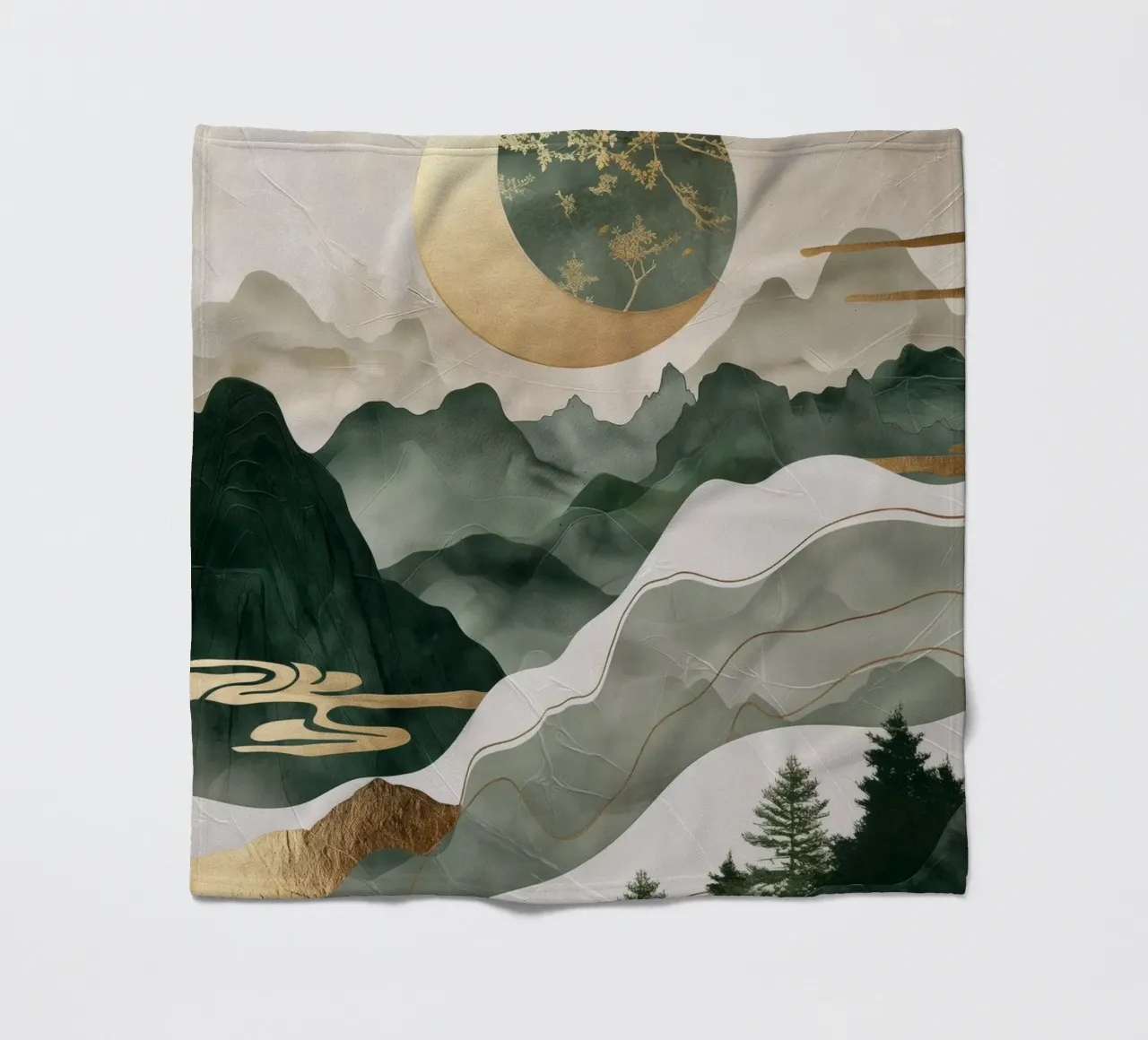 Paesaggio giapponese coperta in pile da Imagine