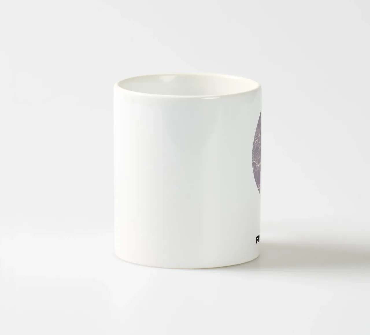 Frankfurt Mainhattan in Linien - City Circles ceramic mug by MOOODZART