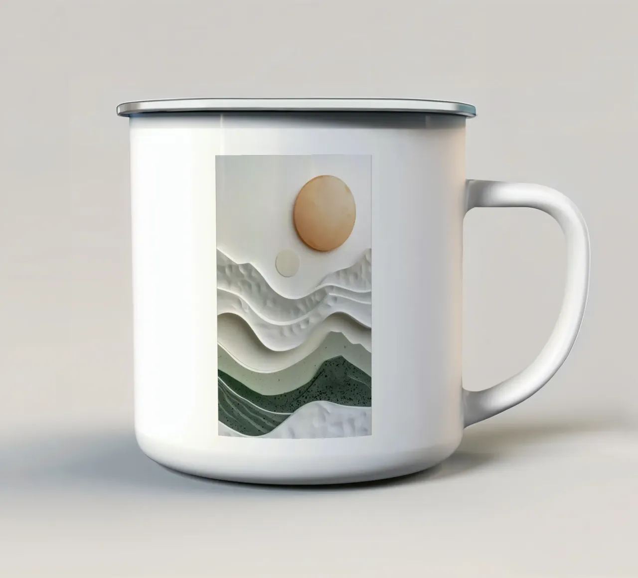 Astratto di Heuvels tazza in smalto da Imagine