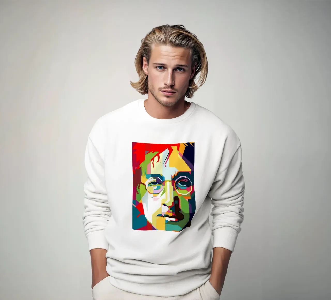 John Lennon Legend Singer WPAP Trending Now sweatshirt by Artkreator