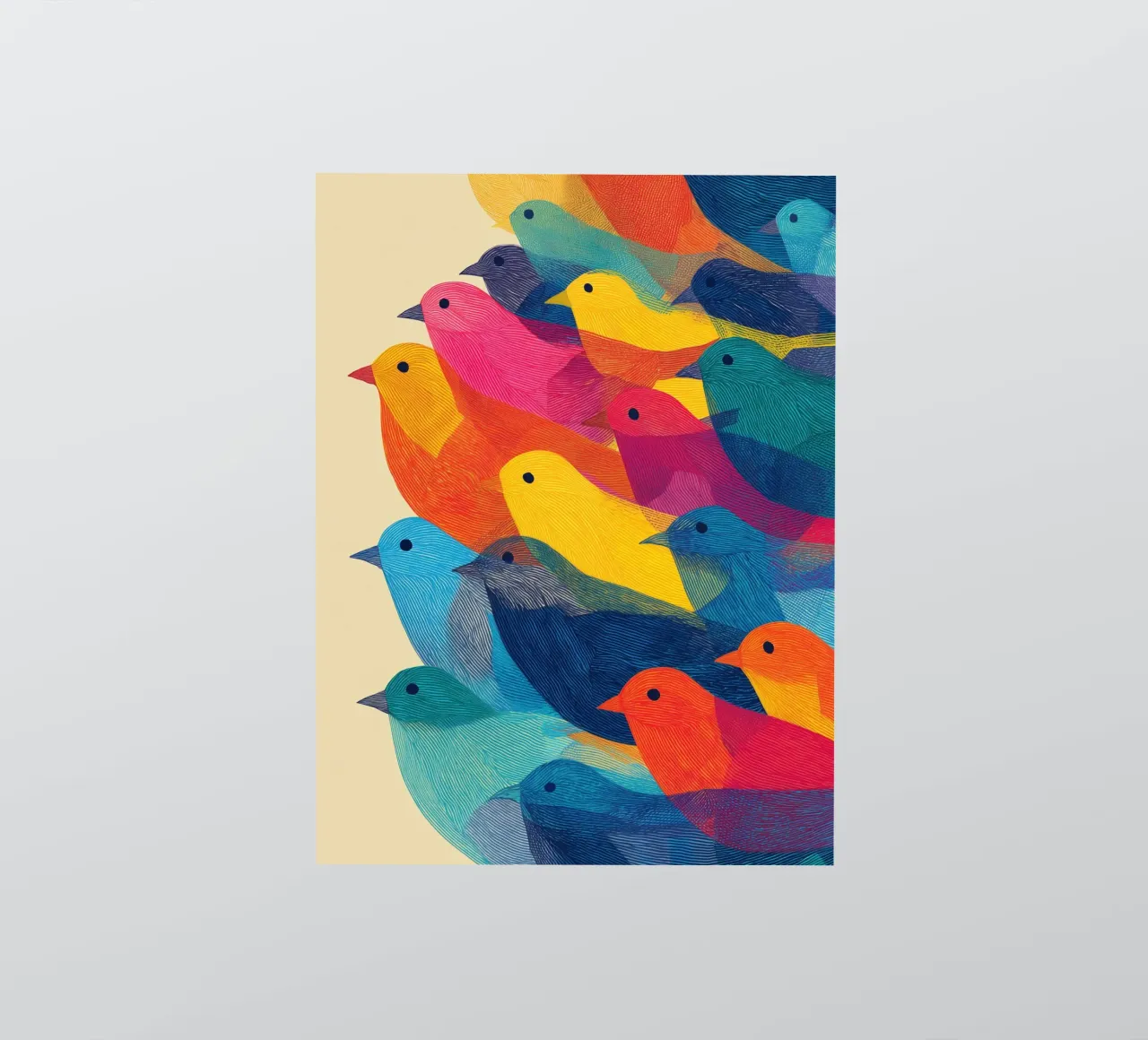 The birds are back | Flock of colour and rhythm sticker by Autofocus