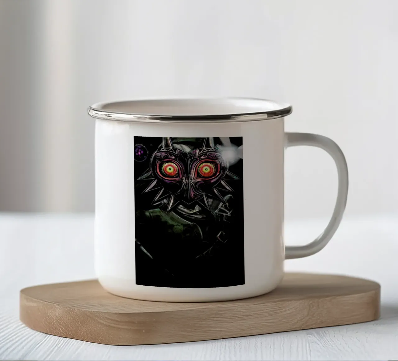 Majora's Mask Link tazza in smalto da Barrett Biggers