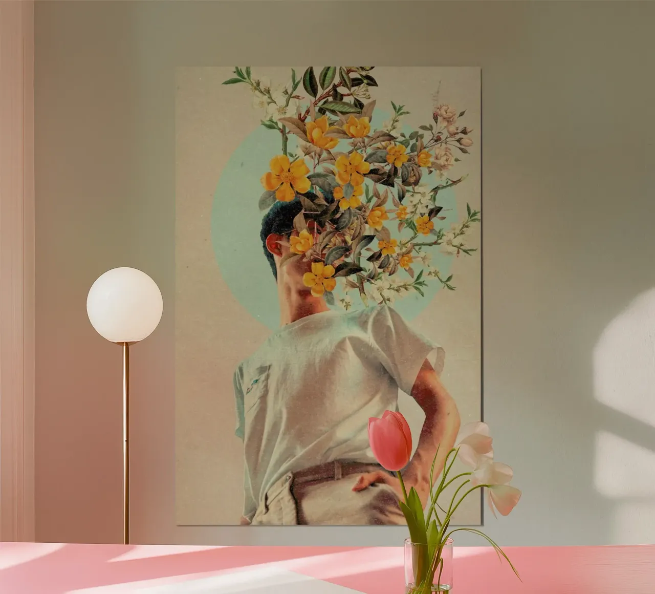 Because You Were Around poster con telaio in legno da Frank Moth