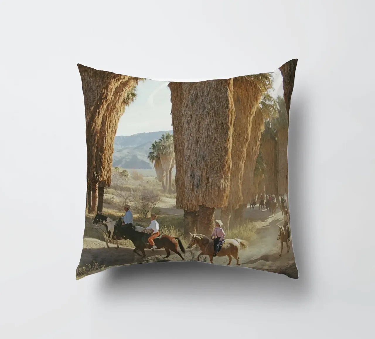 I primi cavalieri Slim Aarons cuscino da Chrisvintage