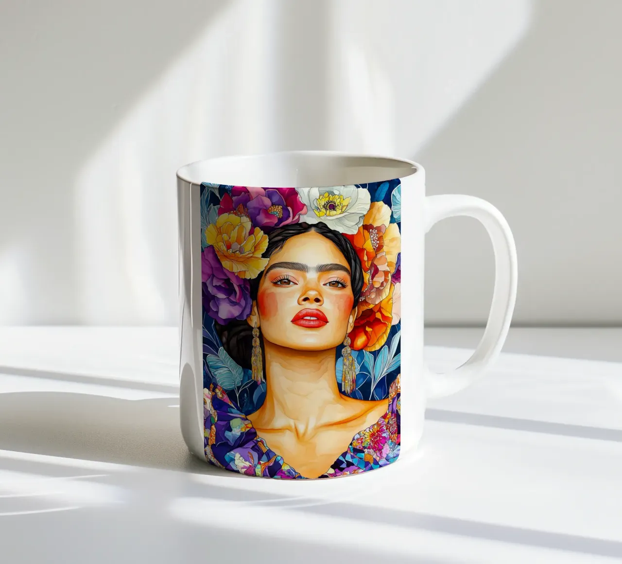 Donna messicana tazza in ceramica da Justyna Jaszke JBJart