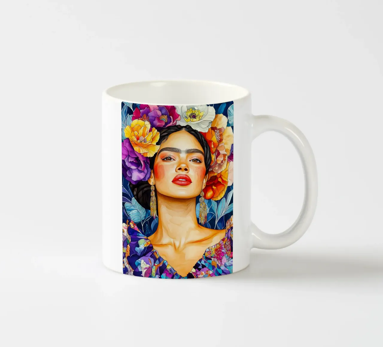 Donna messicana tazza in ceramica da Justyna Jaszke JBJart