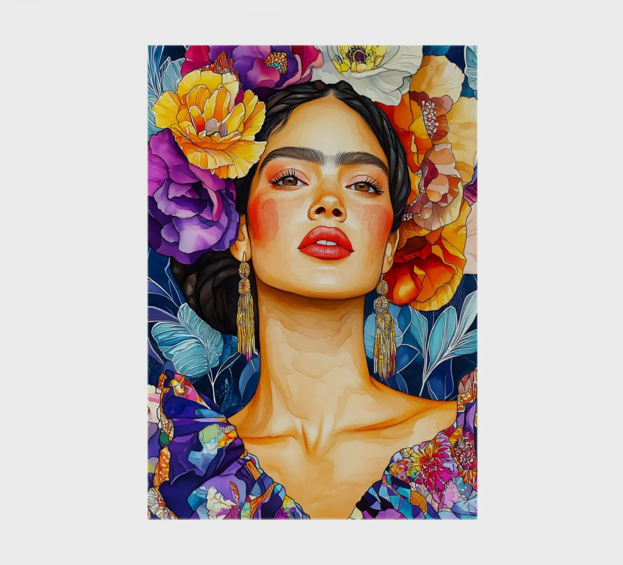 Mexican woman notebook by Justyna Jaszke JBJart
