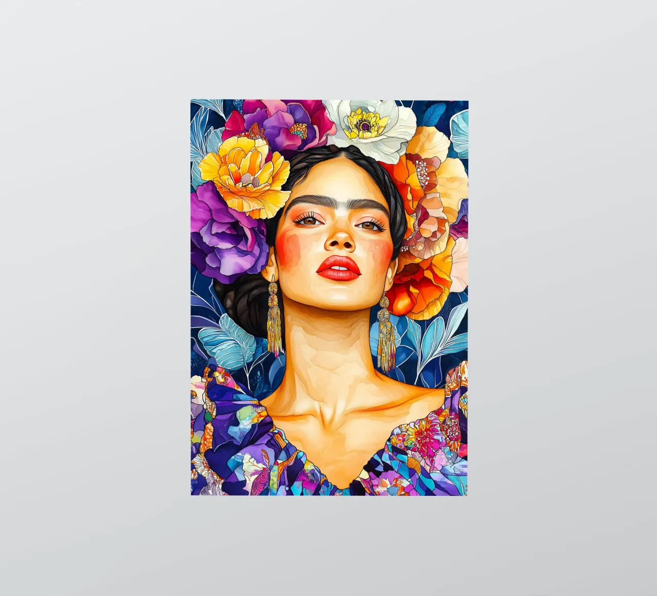 Mexican woman sticker by Justyna Jaszke JBJart