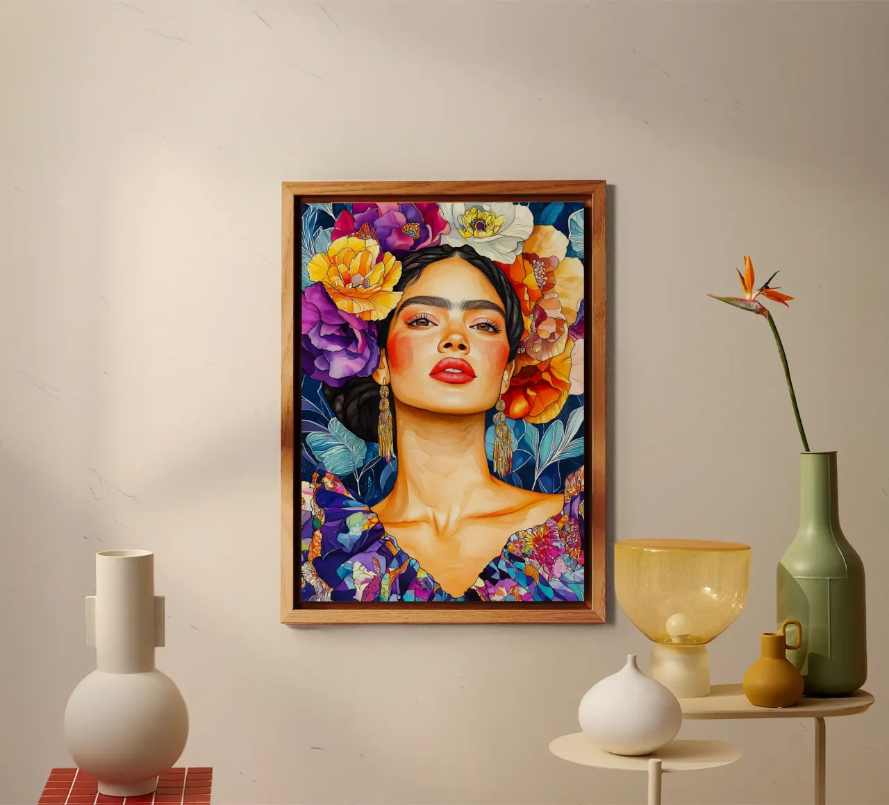Mexican woman forex plate by Justyna Jaszke JBJart