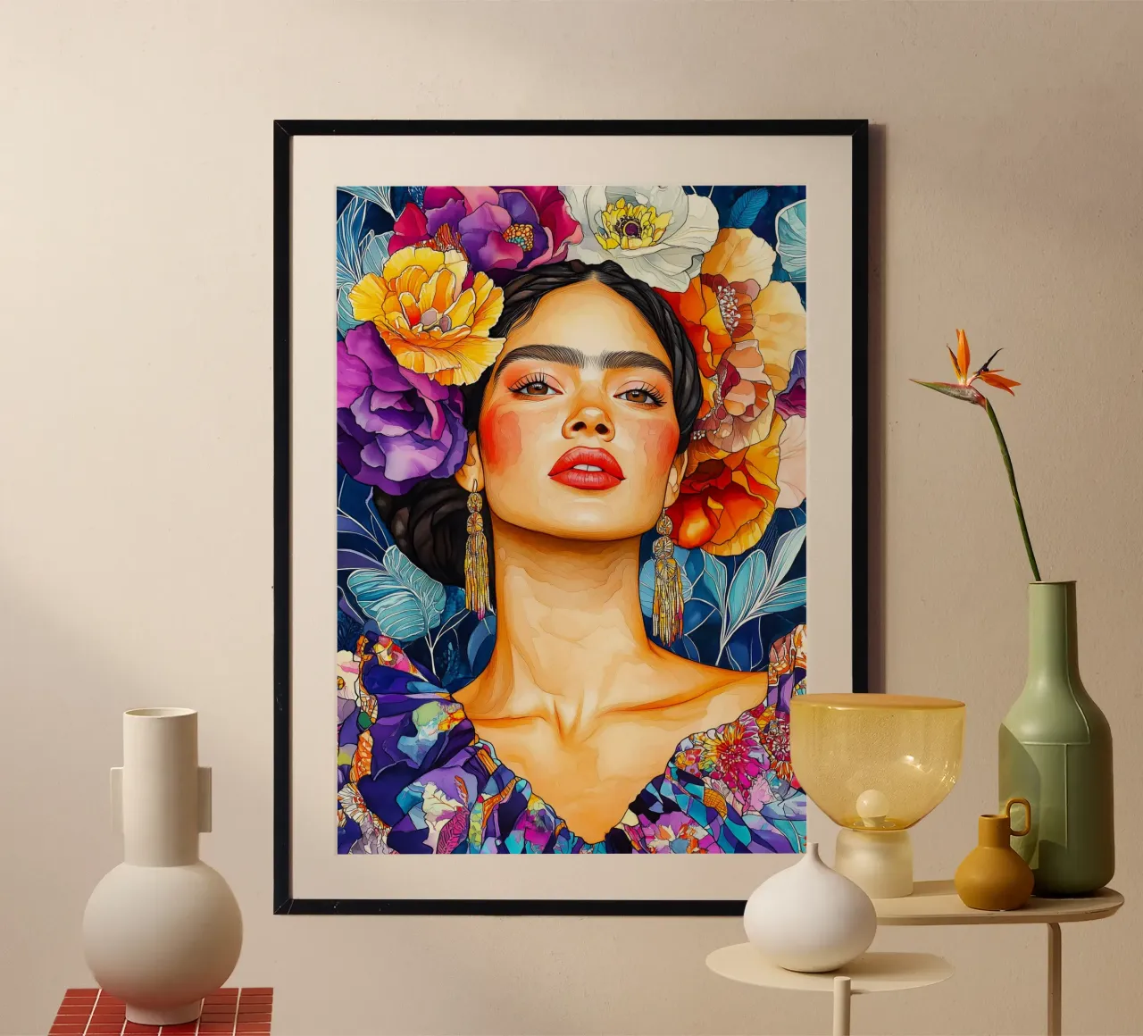 Mexican woman hahnemühle by Justyna Jaszke JBJart