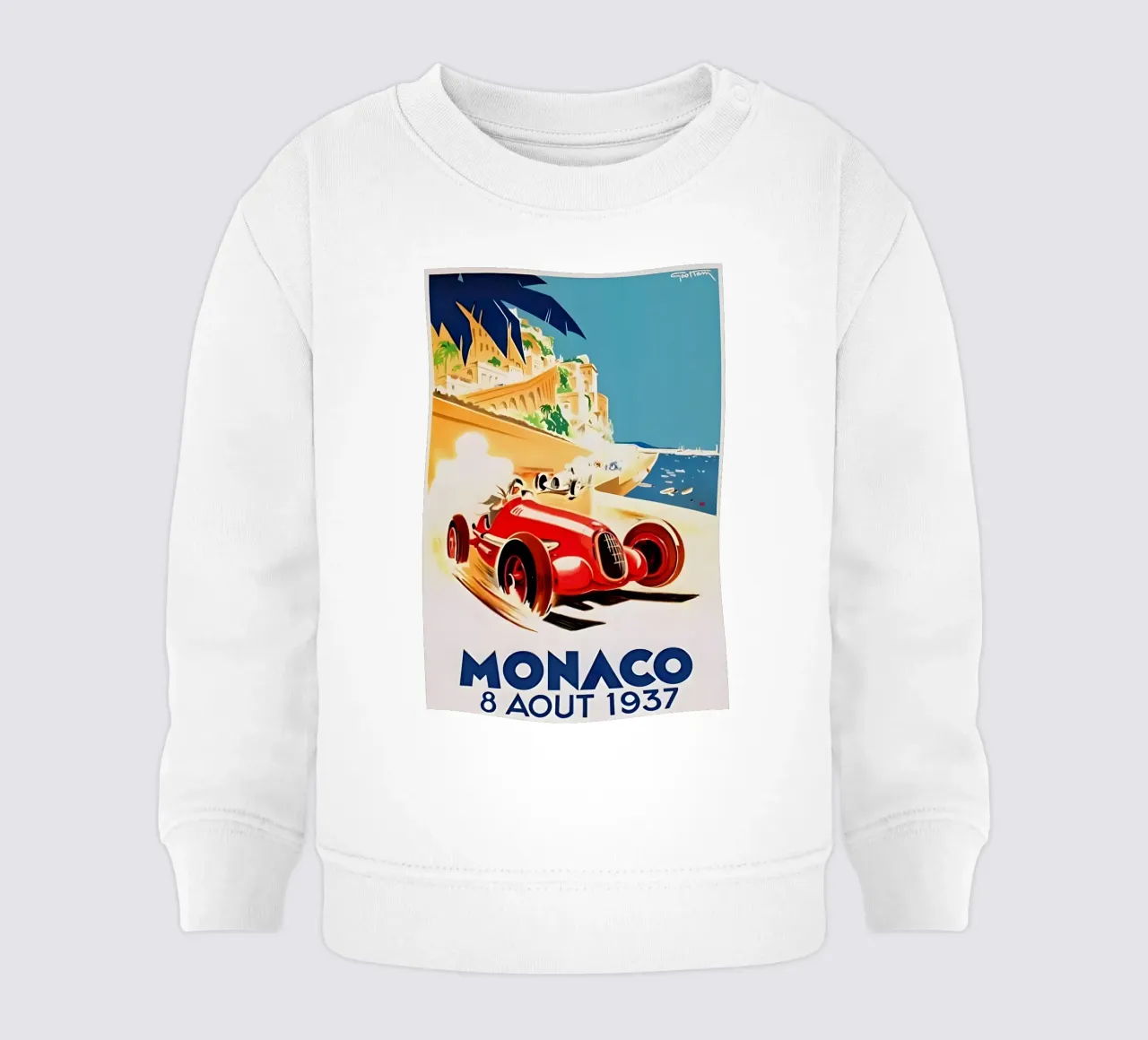 Grand Prix Monaco 8 Aout 1937 felpa neonato da AUTOSHOOT