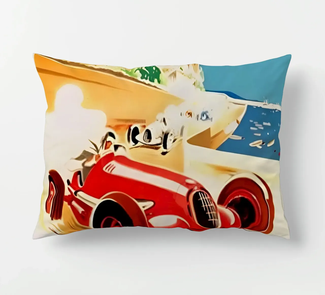 Grand Prix Monaco 8 Aout 1937 decorative cushion by AUTOSHOOT