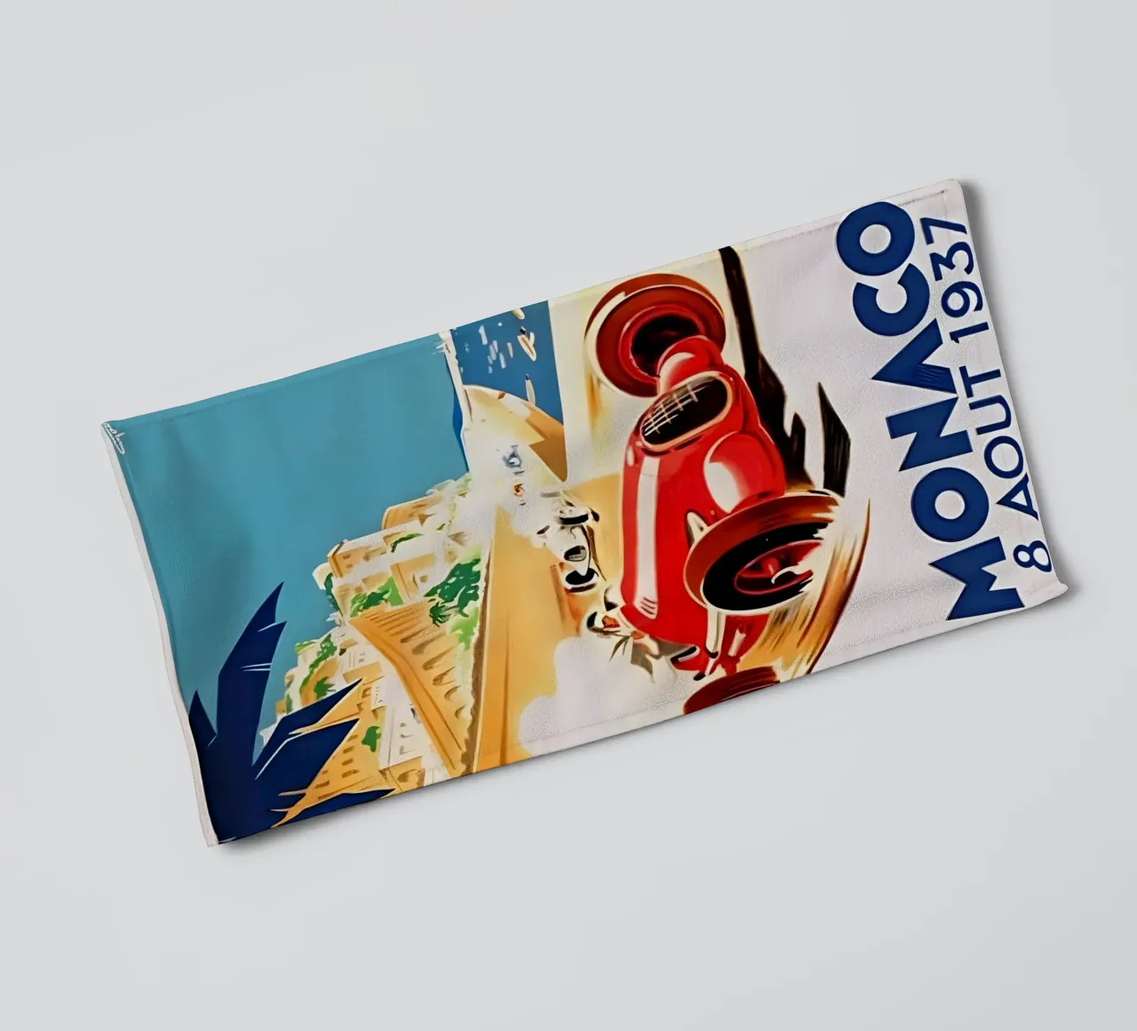 Grand Prix Monaco 8 Aout 1937 towel by AUTOSHOOT
