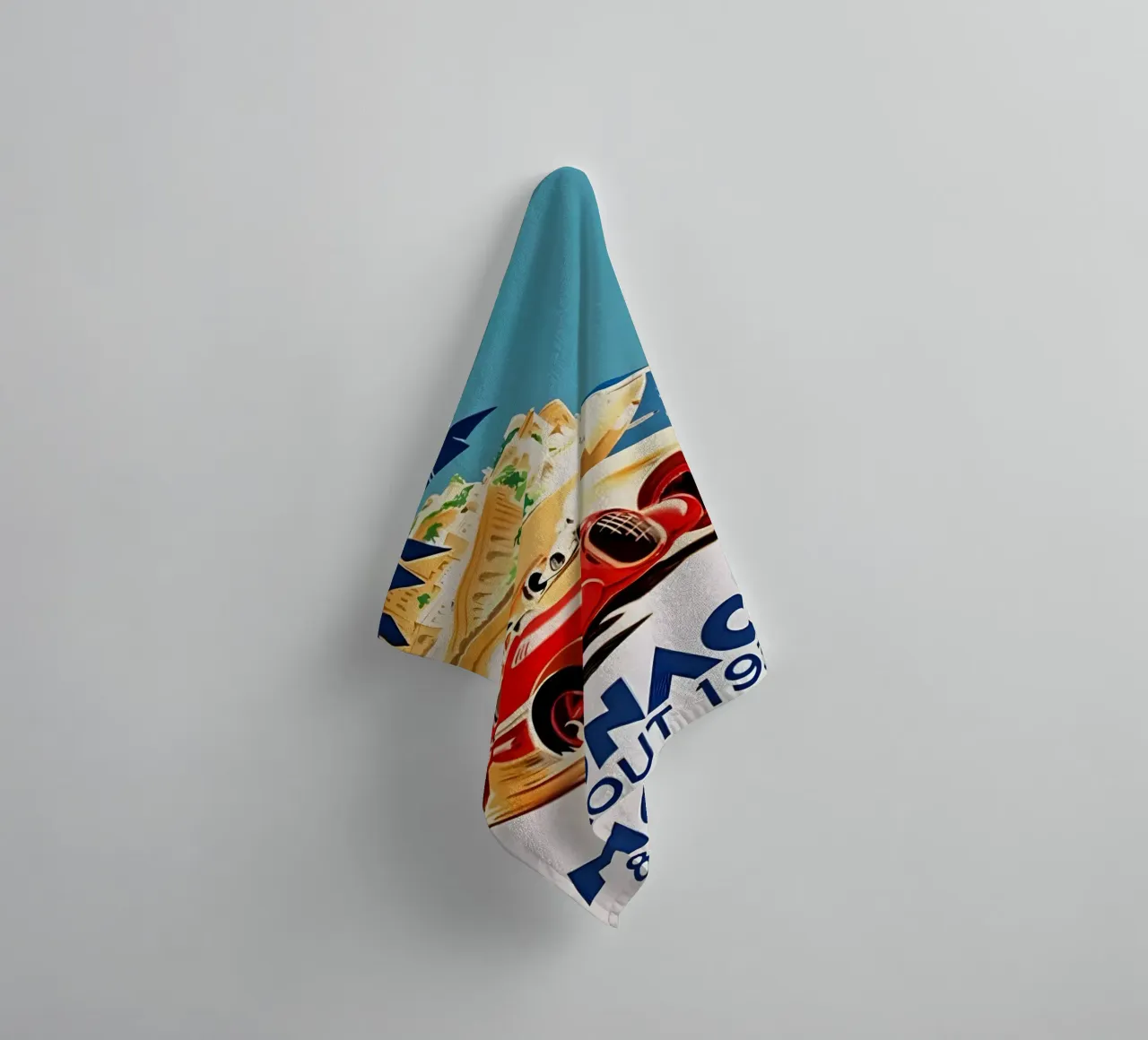 Grand Prix Monaco 8 Aout 1937 towel by AUTOSHOOT
