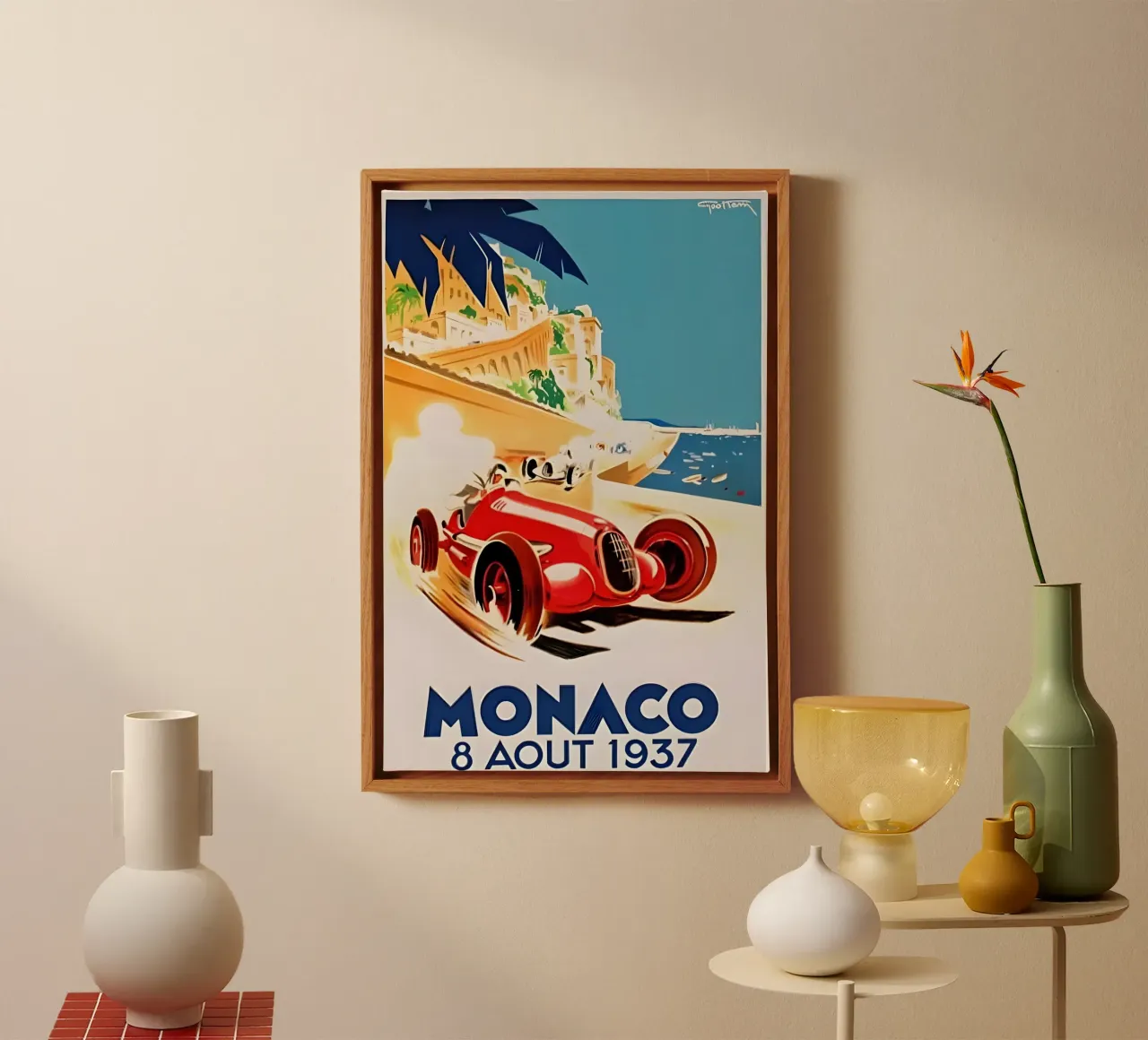 Grand Prix Monaco 8 Aout 1937 canvas van AUTOSHOOT