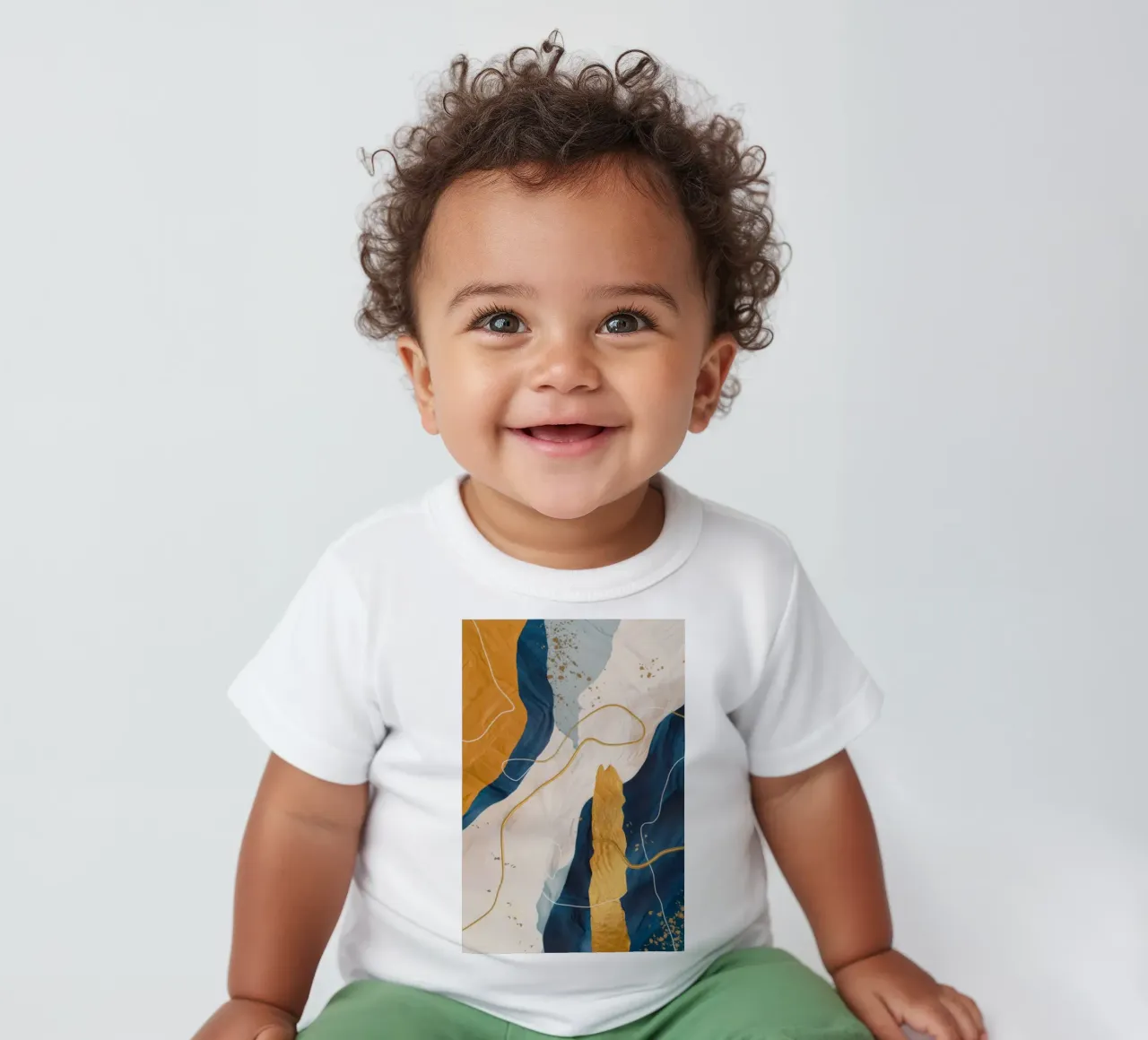 Ocean Fold Bloom baby t-shirt by Monarch Arc