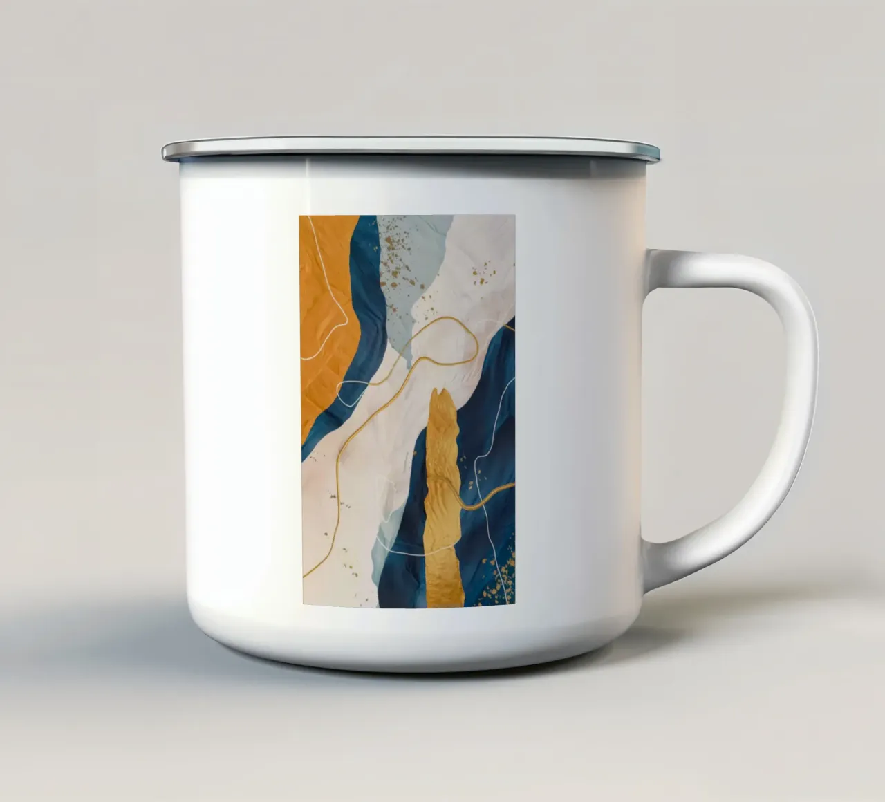 Oceano in fiore tazza in smalto da Monarch Arc