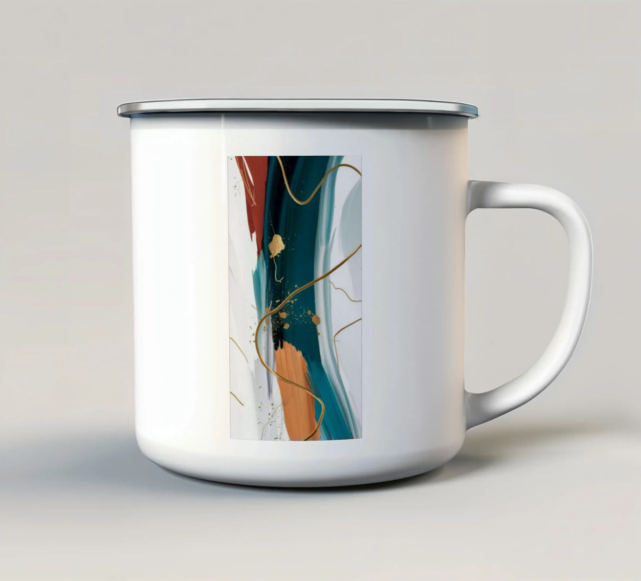 Eco di fiamma smeraldo tazza in smalto da Monarch Arc