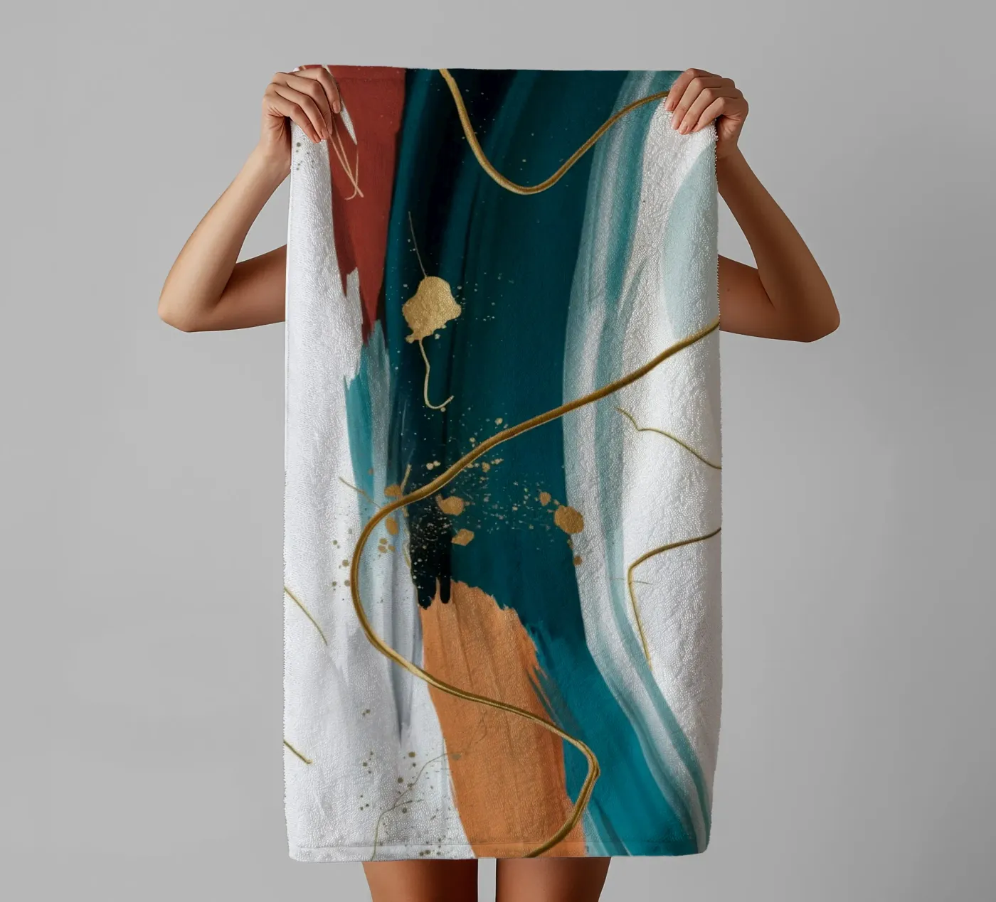 Emerald Blaze Echo towel by Monarch Arc
