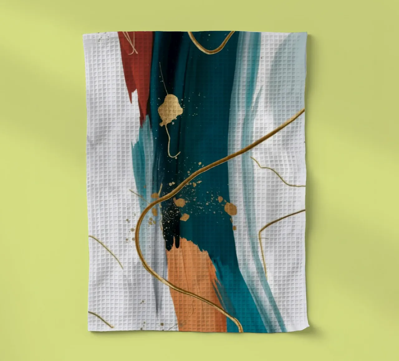 Emerald Blaze Echo tea towel by Monarch Arc