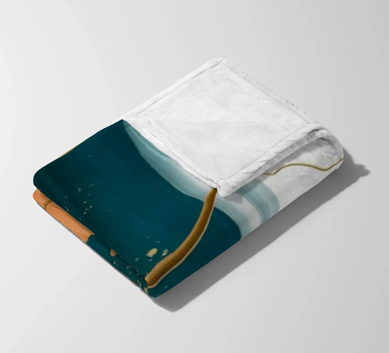 Emerald Blaze Echo fleece blanket by Monarch Arc