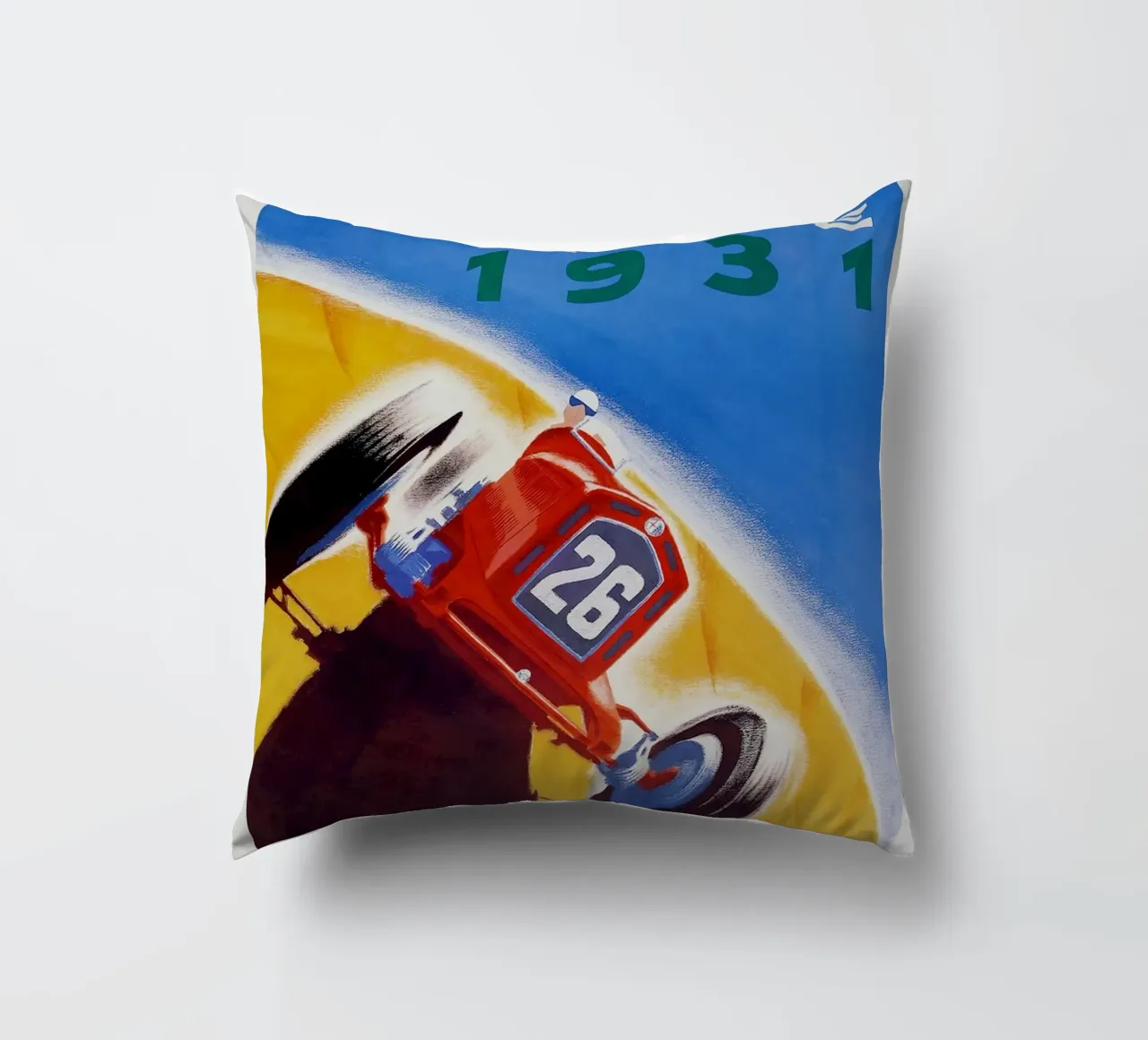 Monza April 1931 decorative cushion by AUTOSHOOT