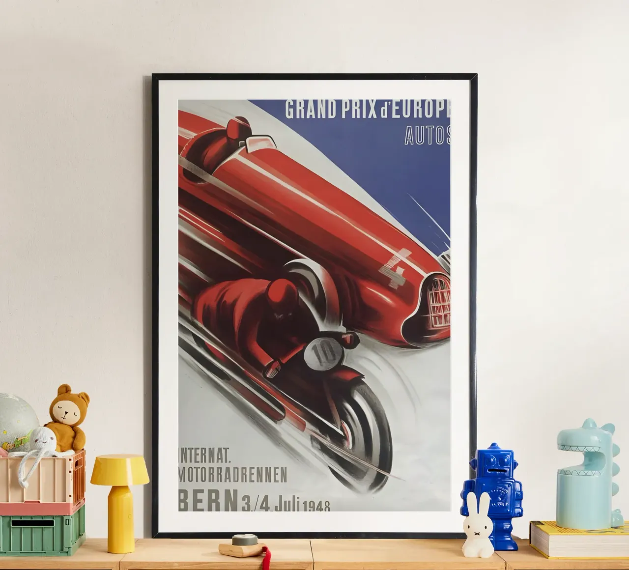 Gran Premio d'Europa Berna poster con telaio in legno da AUTOSHOOT